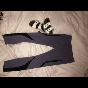 Fabletics Mesh Purple Yoga Pants